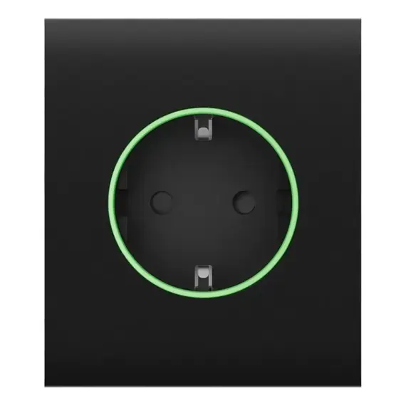 AJAX SYSTEMS Ajax CenterCover (basic) előlap Outlet (type F) intelligens aljzathoz, fekete